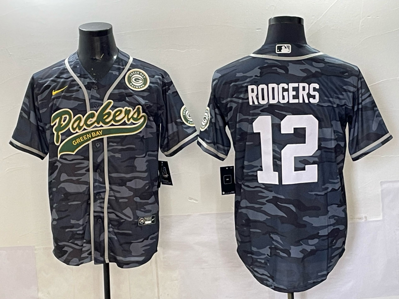 Men Green Bay Packers #12 Rodgers camo Nike NFL 2025 jersey 021